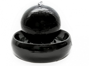 Keramická pokojová fontána Rono Black